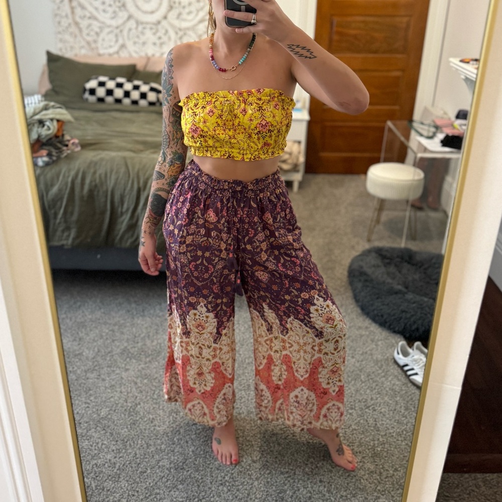 Anthropologie two piece lounge set size s/m